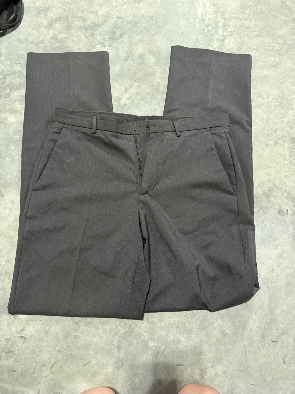 Calvin Klein Men's Black Dress Pants - Tailored Straight Fit
